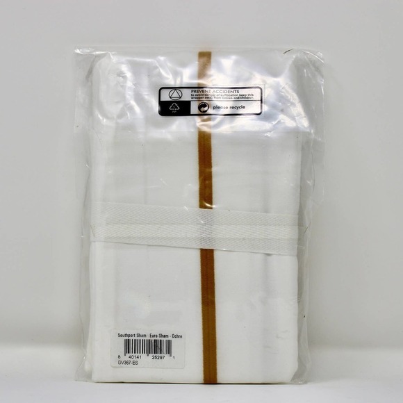 *NEW* Serena & Lily Border Frame Sateen Euro Sham - Picture 3 of 5